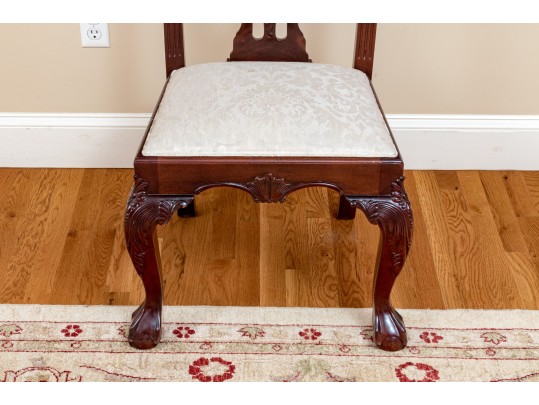 Quality Set Of Eight Mahogany Chippendale Style Dining Chairs