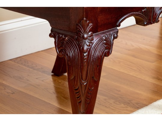 Quality Set Of Eight Mahogany Chippendale Style Dining Chairs