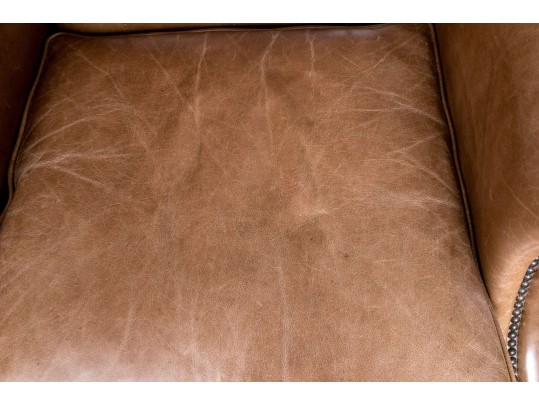 Bernhardt Pair Of Luxurious Reclining Leather Upholstered Lounge Chairs