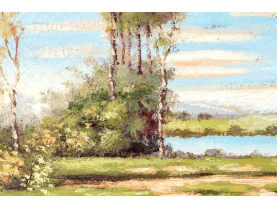 Signed Oil On Canvas Painting, Landscape