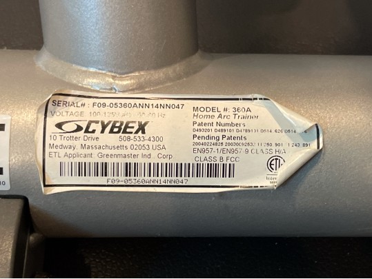 Cyber Arc Trainer Elliptical Machine