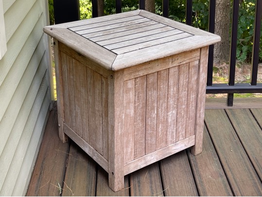 Smith & Hawkin Teak Covered Cooler With Draining Spout