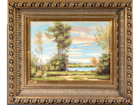 Signed Oil On Canvas Painting, Landscape