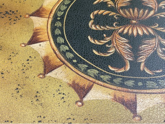 Chinoiserie Faux Bois Gilded Iron And Tole Cocktail Table, Likely Maitland-Smith