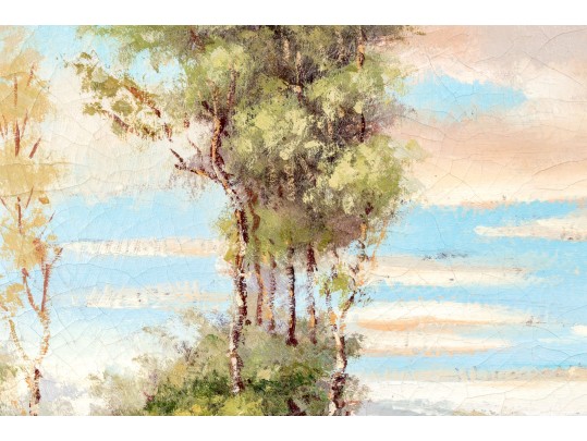 Signed Oil On Canvas Painting, Landscape