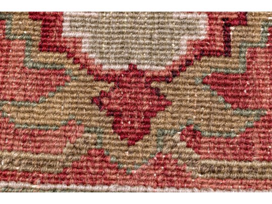 Hand Knotted Wool Flat Weave Indo-Persian Heriz Carpet, 14' X 10'