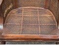 Persnickety British Colonial Style Caned Armchair