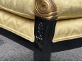 Pair Of Century Furniture. Egyptian Revival Black Lacquered Armchairs