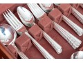 Holmes & Edwards Silver Plated Flatware Service With Storage Case
