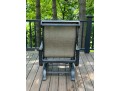 Set Of Four Sunbrella Outdoor Glider Armchairs