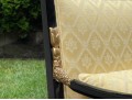 Pair Of Century Furniture. Egyptian Revival Black Lacquered Armchairs