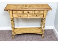 Paint Finished Provincial Style Console Table