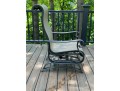 Set Of Four Sunbrella Outdoor Glider Armchairs