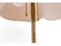 Stylish Gilt Artichoke Form Table Lamp On A Marble Base