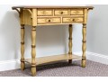 Paint Finished Provincial Style Console Table