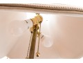 Stylish Gilt Artichoke Form Table Lamp On A Marble Base