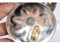 Set Of Six Euro Silver Golden Plated 24 KT Silver Plated Stemmed Coupes
