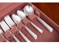 Holmes & Edwards Silver Plated Flatware Service With Storage Case