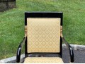 Pair Of Century Furniture. Egyptian Revival Black Lacquered Armchairs