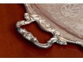 Gorham Brass Two Handled Serving Tray With Tarnish Resistant Silverplated Bowl
