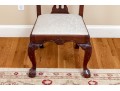 Quality Set Of Eight Mahogany Chippendale Style Dining Chairs