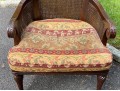 Persnickety British Colonial Style Caned Armchair