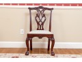 Quality Set Of Eight Mahogany Chippendale Style Dining Chairs
