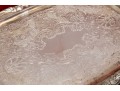 Gorham Brass Two Handled Serving Tray With Tarnish Resistant Silverplated Bowl