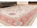 Hand Knotted Wool Flat Weave Indo-Persian Heriz Carpet, 14' X 10'