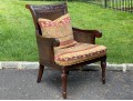 Persnickety British Colonial Style Caned Armchair