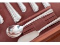Holmes & Edwards Silver Plated Flatware Service With Storage Case