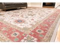 Hand Knotted Wool Flat Weave Indo-Persian Heriz Carpet, 14' X 10'