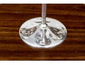 Set Of Six Euro Silver Golden Plated 24 KT Silver Plated Stemmed Coupes