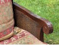 Persnickety British Colonial Style Caned Armchair