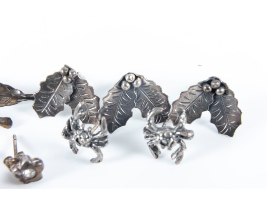 Fun Figural Sterling Silver Earrings