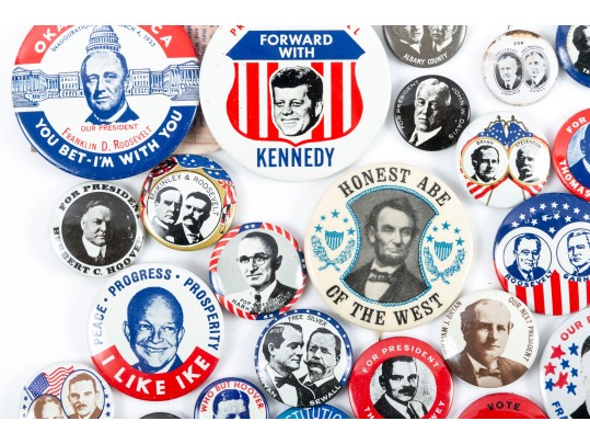Vintage Presidential & Election Pins