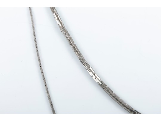 Pair Of Costume Jewelry Metal Chains