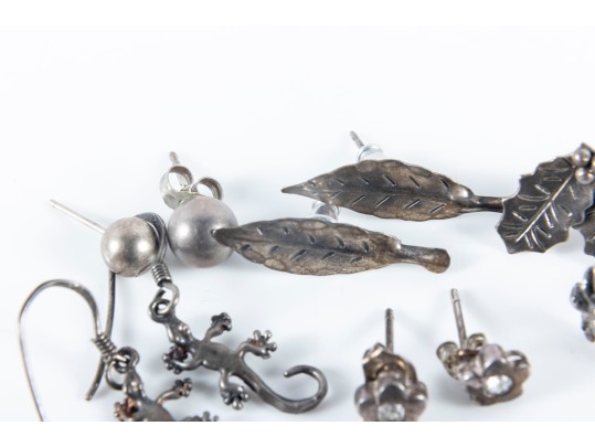 Fun Figural Sterling Silver Earrings