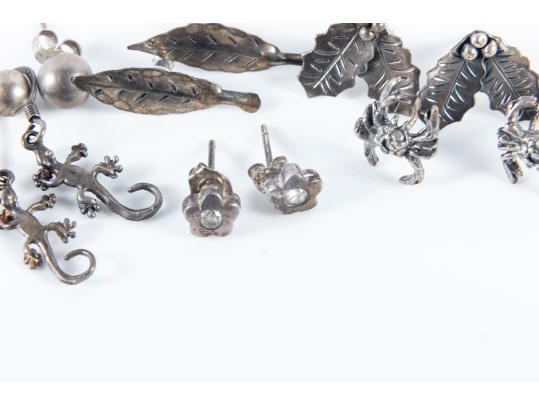 Fun Figural Sterling Silver Earrings