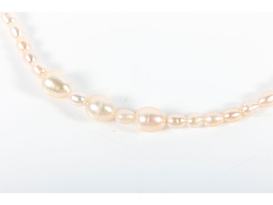 Elegant Warm-White Cultured Pearl Wrap Necklace