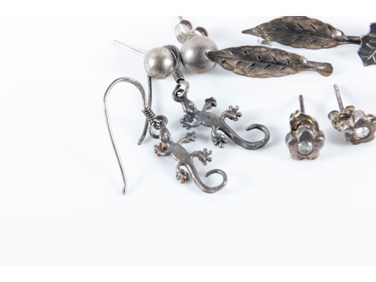 Fun Figural Sterling Silver Earrings