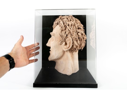 Slip Clay Cutaway Head Sculpture