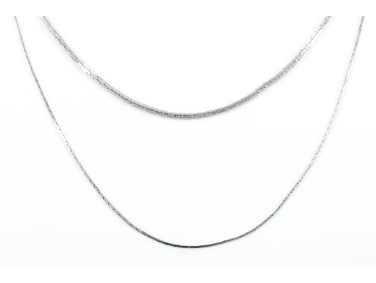Pair Of Costume Jewelry Metal Chains