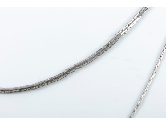 Pair Of Costume Jewelry Metal Chains