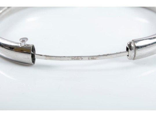 Three Incised Sterling Silver Bracelets 