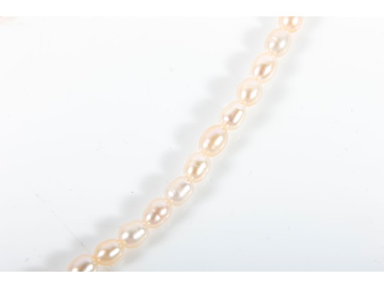 Elegant Warm-White Cultured Pearl Wrap Necklace
