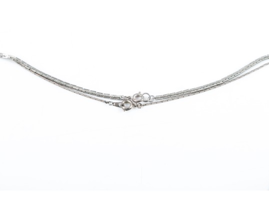 Pair Of Costume Jewelry Metal Chains