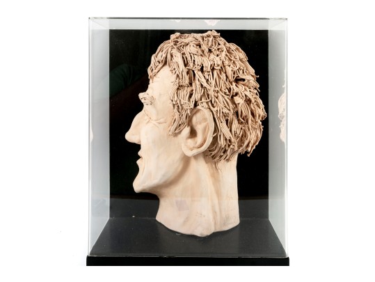 Slip Clay Cutaway Head Sculpture