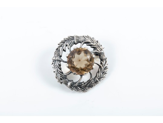 Six Sterling Silver Brooch Pins