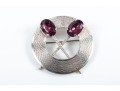 Six Sterling Silver Brooch Pins